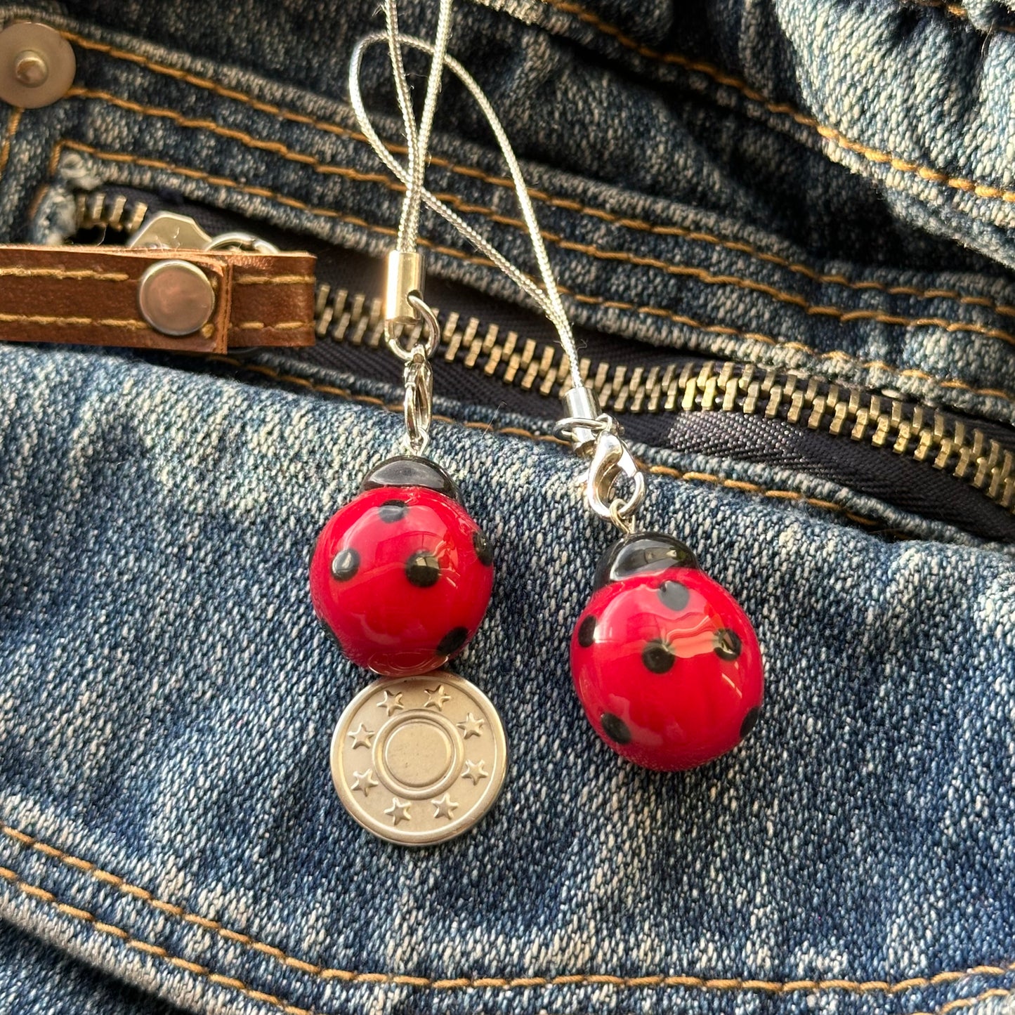 Ladybug Phone Charms