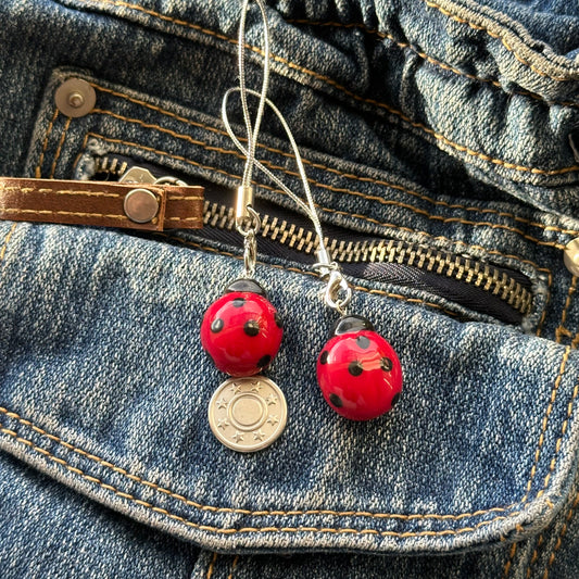 Ladybug Phone Charms